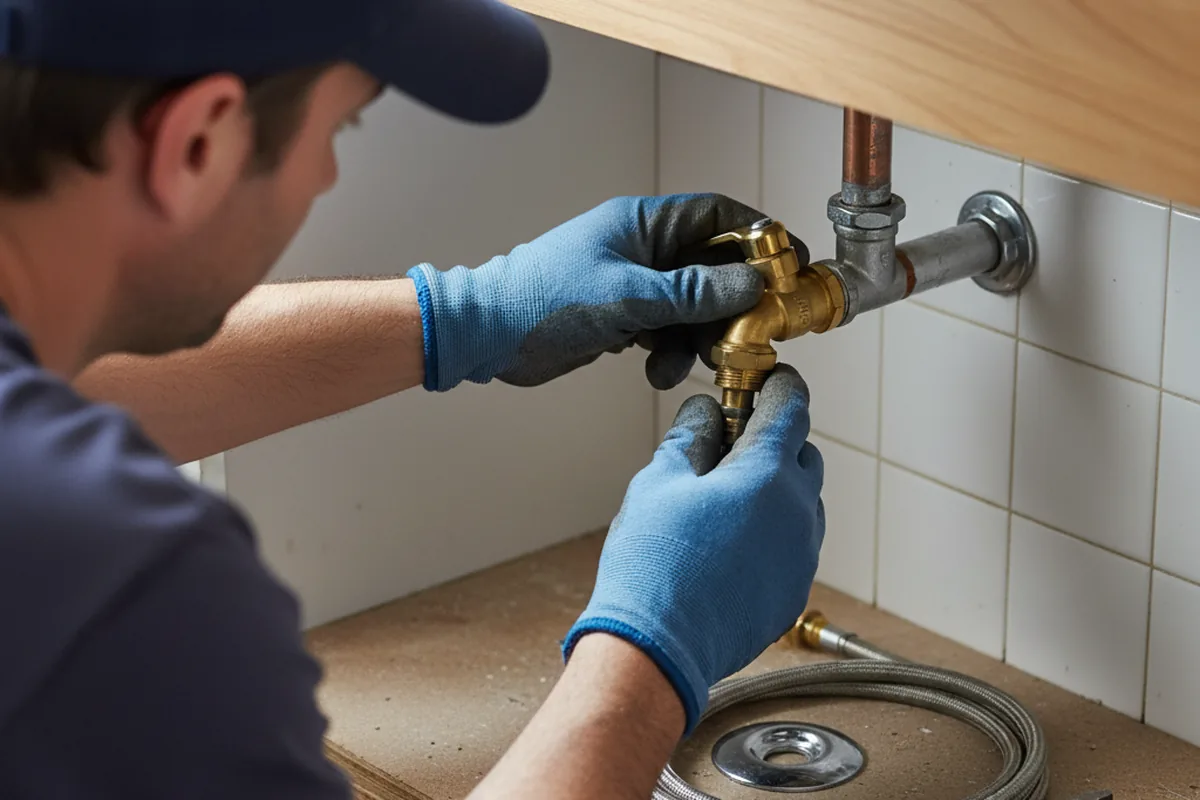 Shutoff valve and fitting work during Faucet and Fixture Repair in Durant