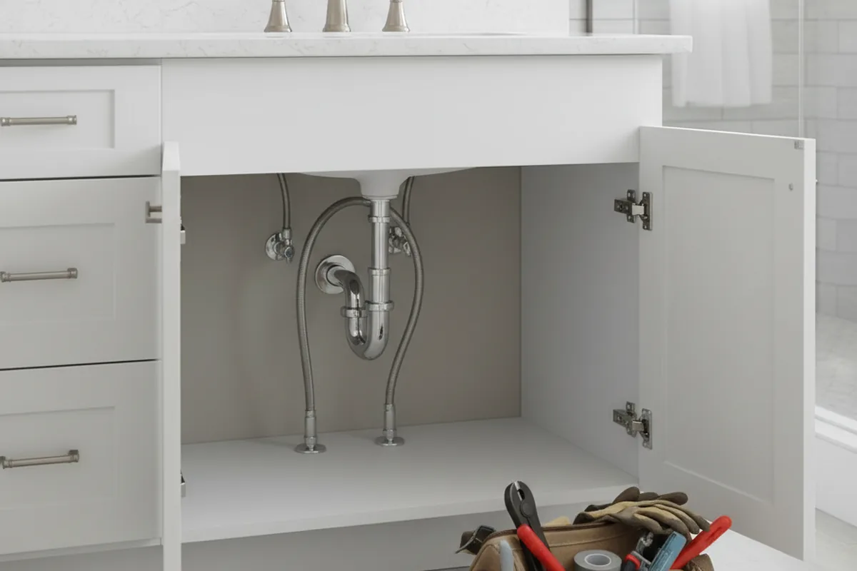 Finished fixture set after Gas Line Repair in Durant